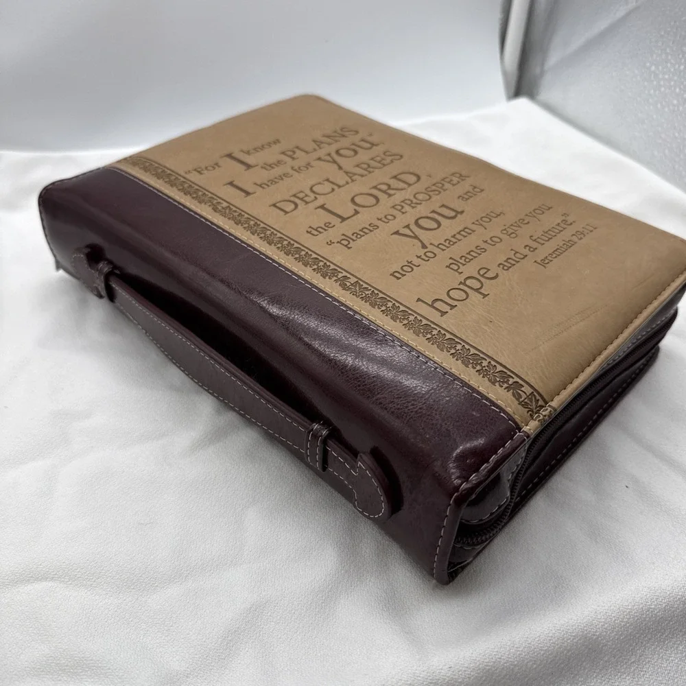 ESV Study Bible & Christian Art Gifts Jeremiah 29:11 Faux Leather Bible Cover